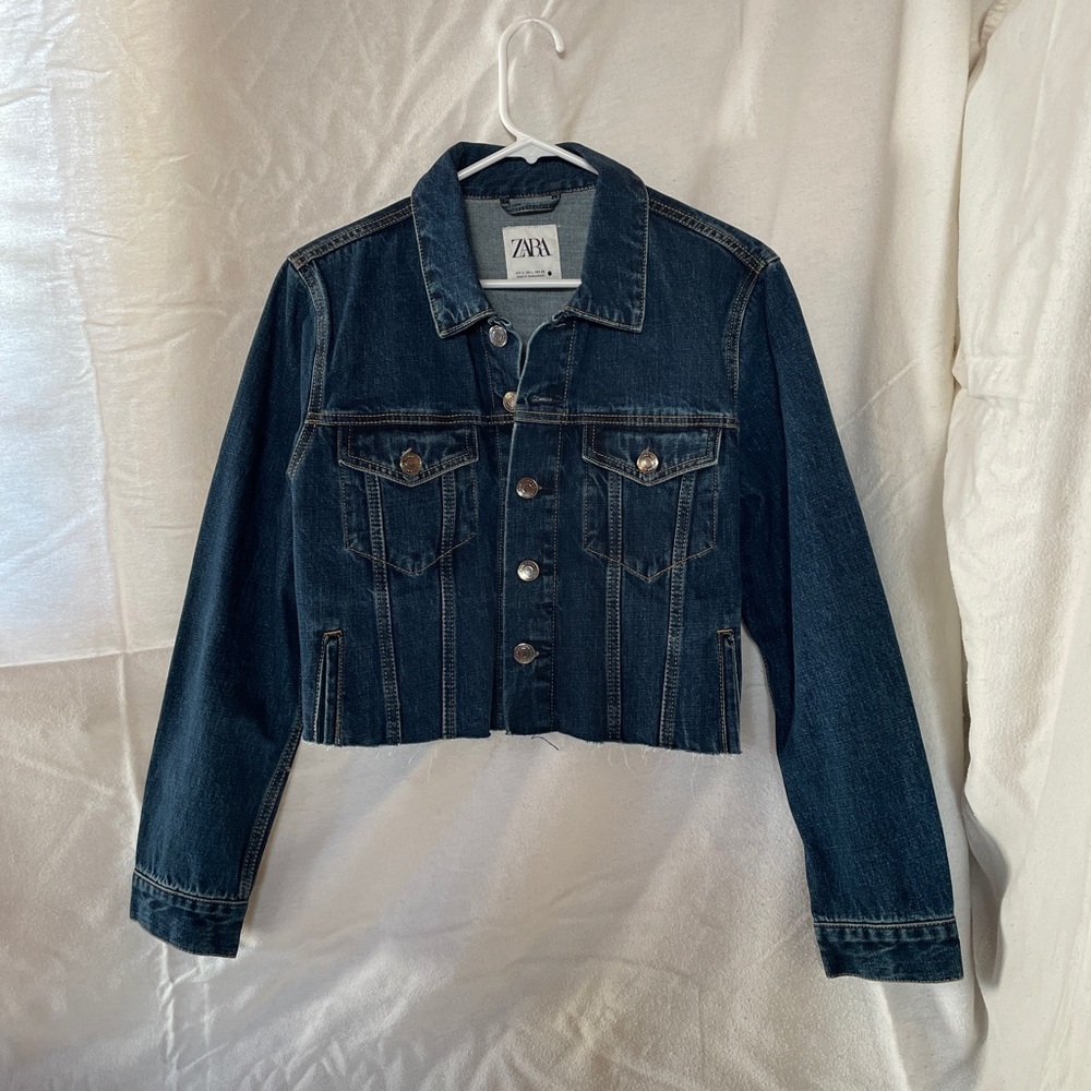 Zara Women's Blue Denim Jacket